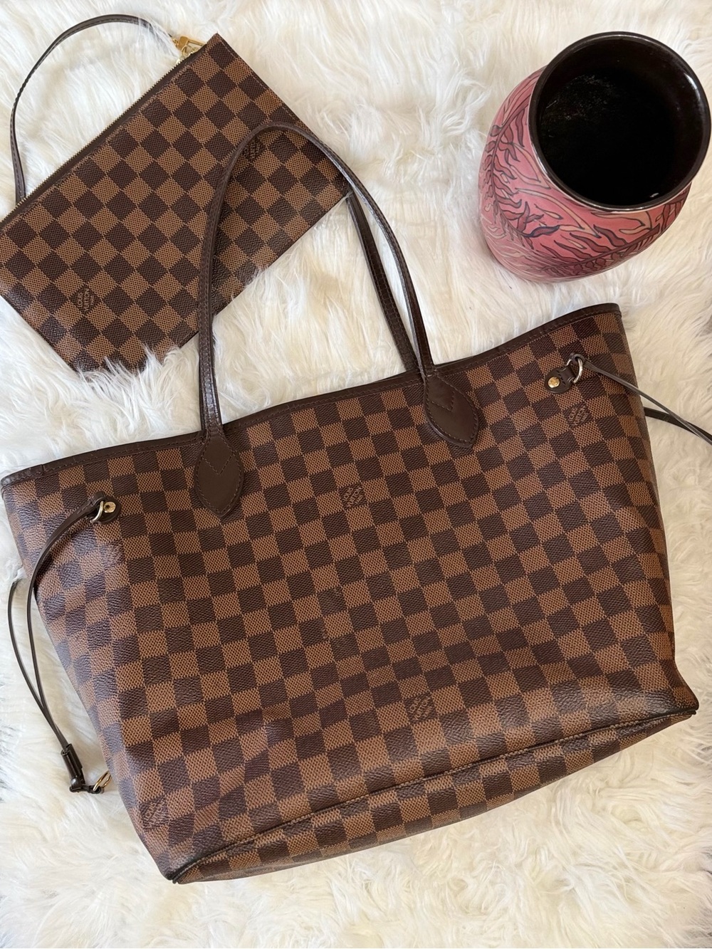 LOUIS VUITTON NEFERFUL DAMIER EBENE MM TOTE